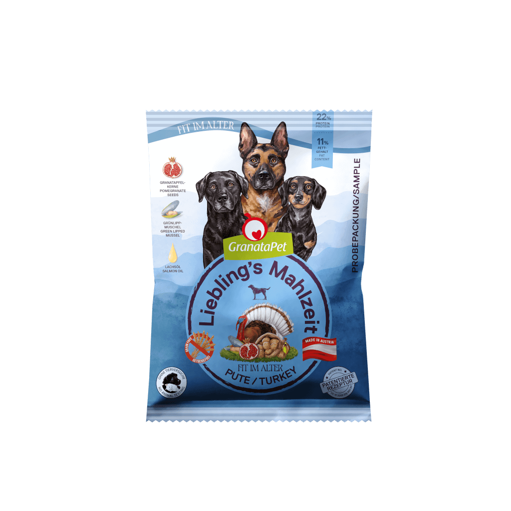 GranataPet Hund - Proben Liebling´s Mahlzeit Pute Fit im Alter 80 g GranataPet Hund - Proben Liebling´s Mahlzeit Pute Fit im Alter 80 g - Hauptbild