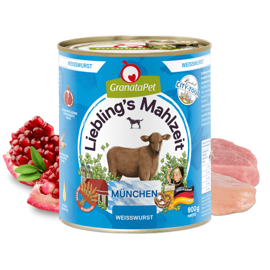 GranataPet Hund - Nassfutter Liebling´s Mahlzeit City Tour - München 800 g - Zutaten