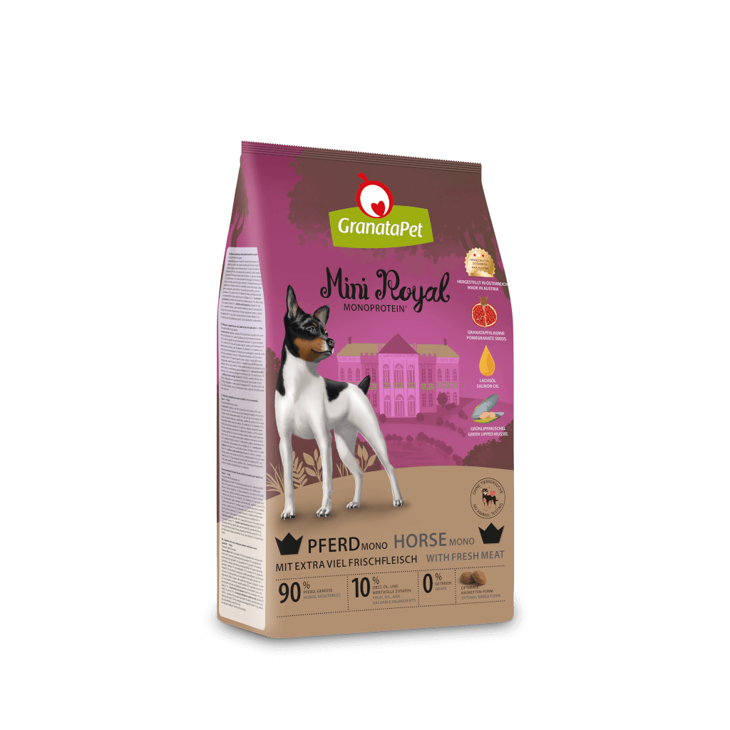 GranataPet Hund - Trockenfutter Mini Royal Pferd Mono 1 kg - Hauptbild
