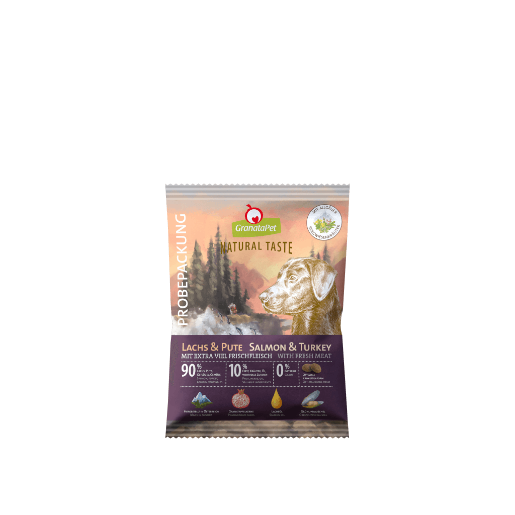 GranataPet Hund - Proben Natural Taste Lachs & Pute 80 g - Hauptbild