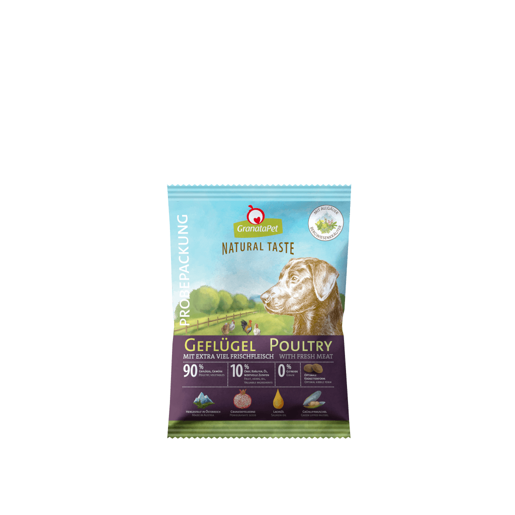GranataPet Hund - Proben Natural Taste Geflügel 80 g - Hauptbild
