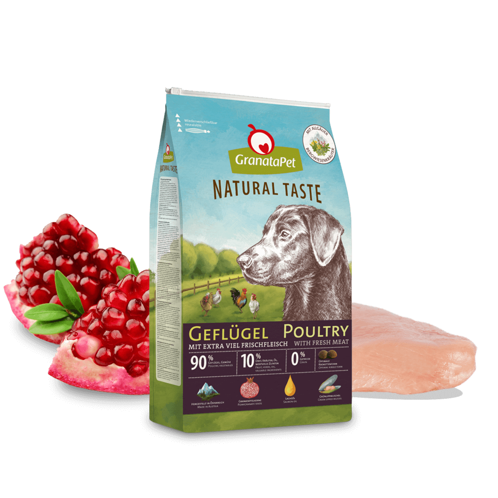 GranataPet Hund - Trockenfutter Natural Taste Geflügel 12 kg - Zutaten