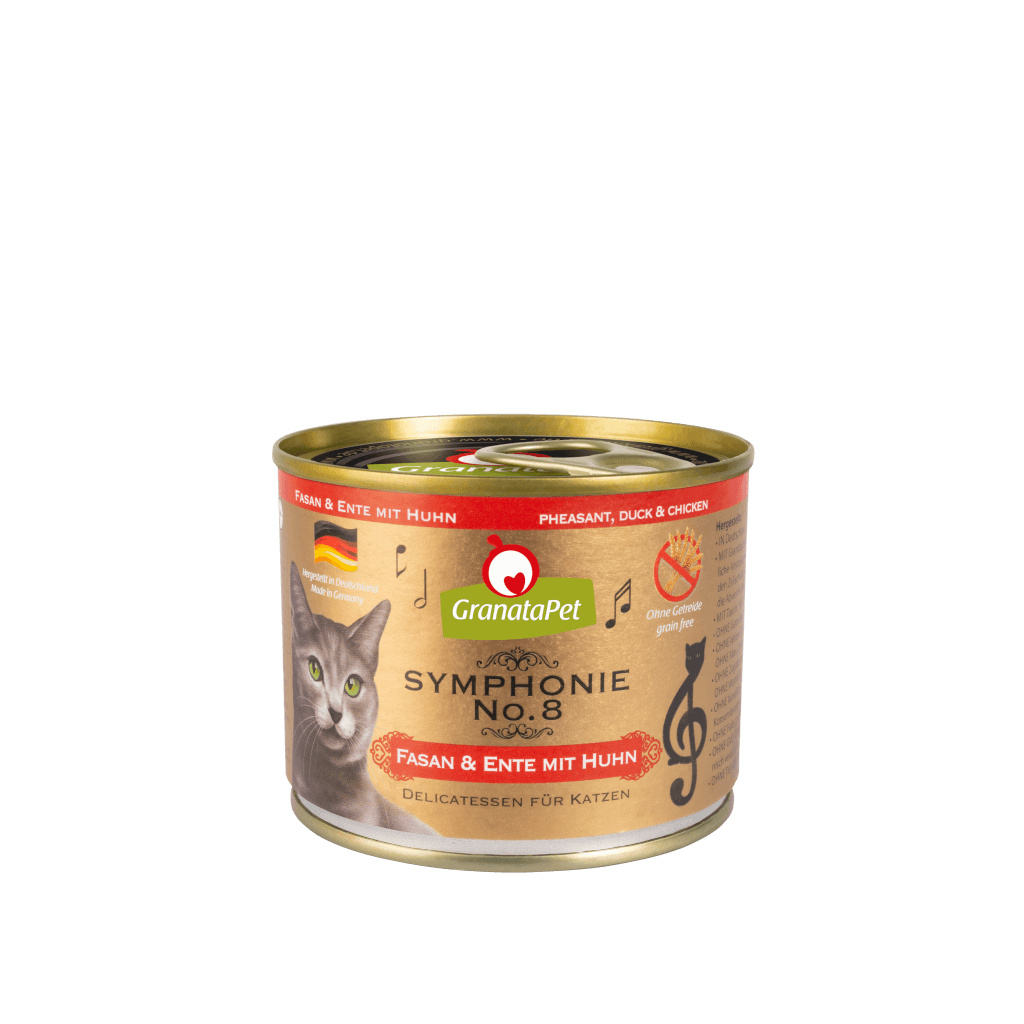 GranataPet Katze - Nassfutter Symphonie No. 8 Fasan & Ente mit Huhn 200 g - Hauptbild