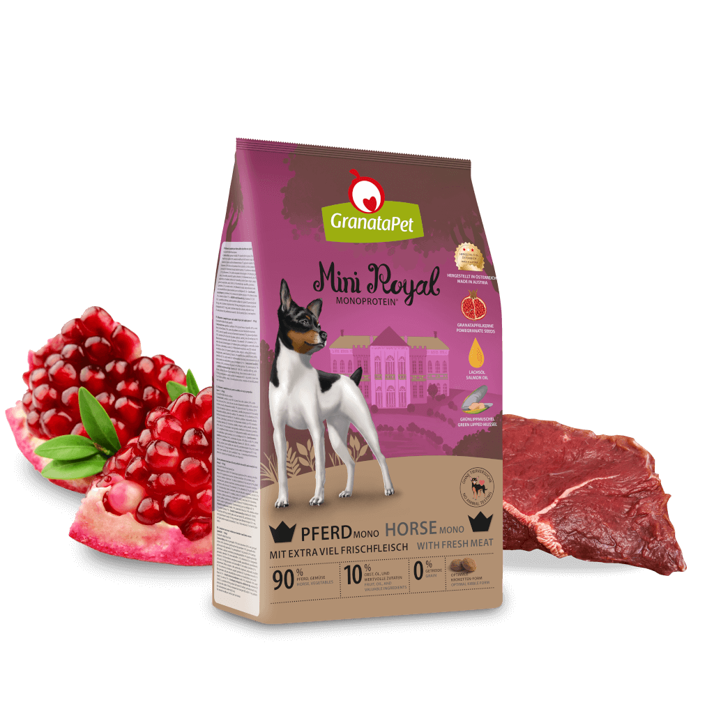 GranataPet Hund - Trockenfutter Mini Royal Pferd Mono 1 kg - Zutaten