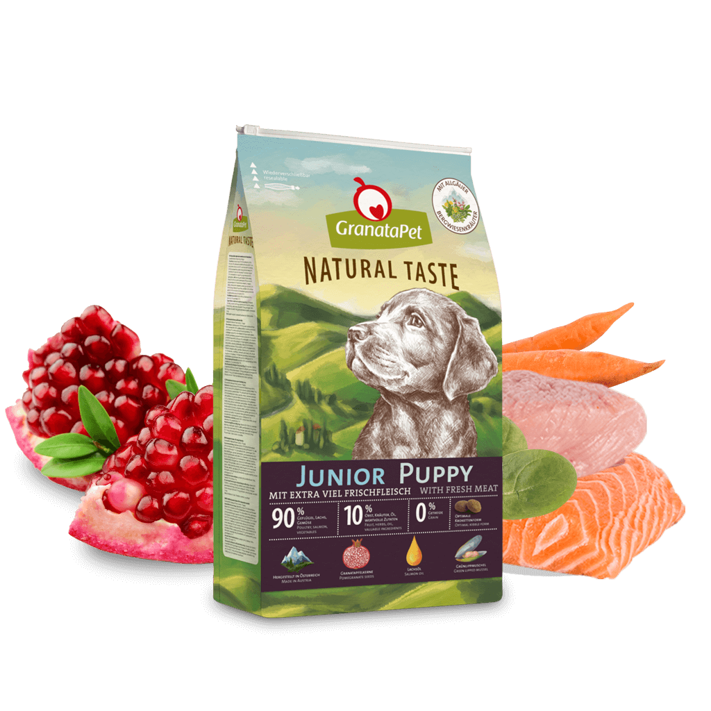 GranataPet Hund - Trockenfutter Natural Taste Junior 12 kg - Zutaten