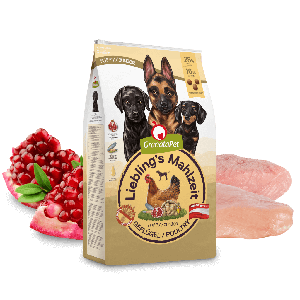 GranataPet Hund - Trockenfutter Liebling´s Mahlzeit Geflügel Junior 10 kg GranataPet Hund - Trockenfutter Liebling´s Mahlzeit Geflügel Junior 10 kg - Zutaten