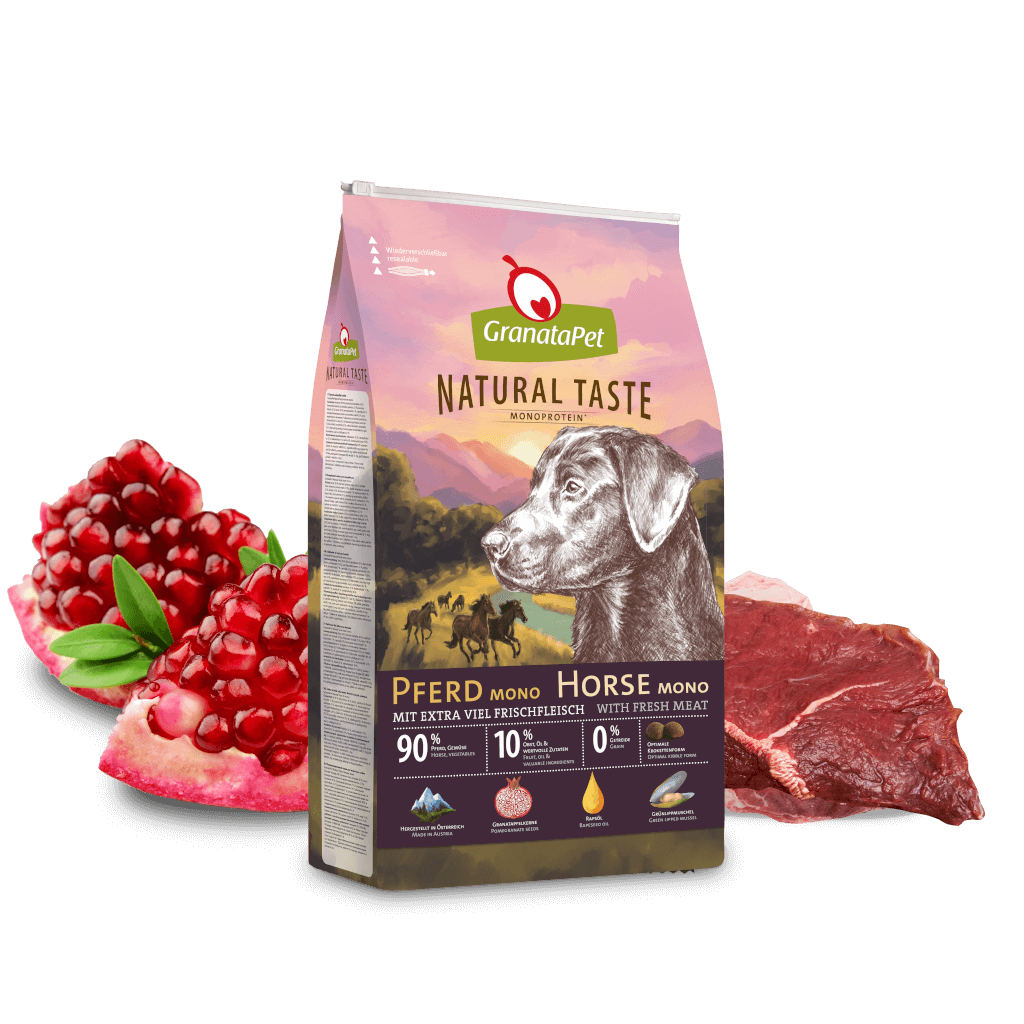 GranataPet Hund - Trockenfutter Natural Taste Pferd Mono 4 kg - Zutaten