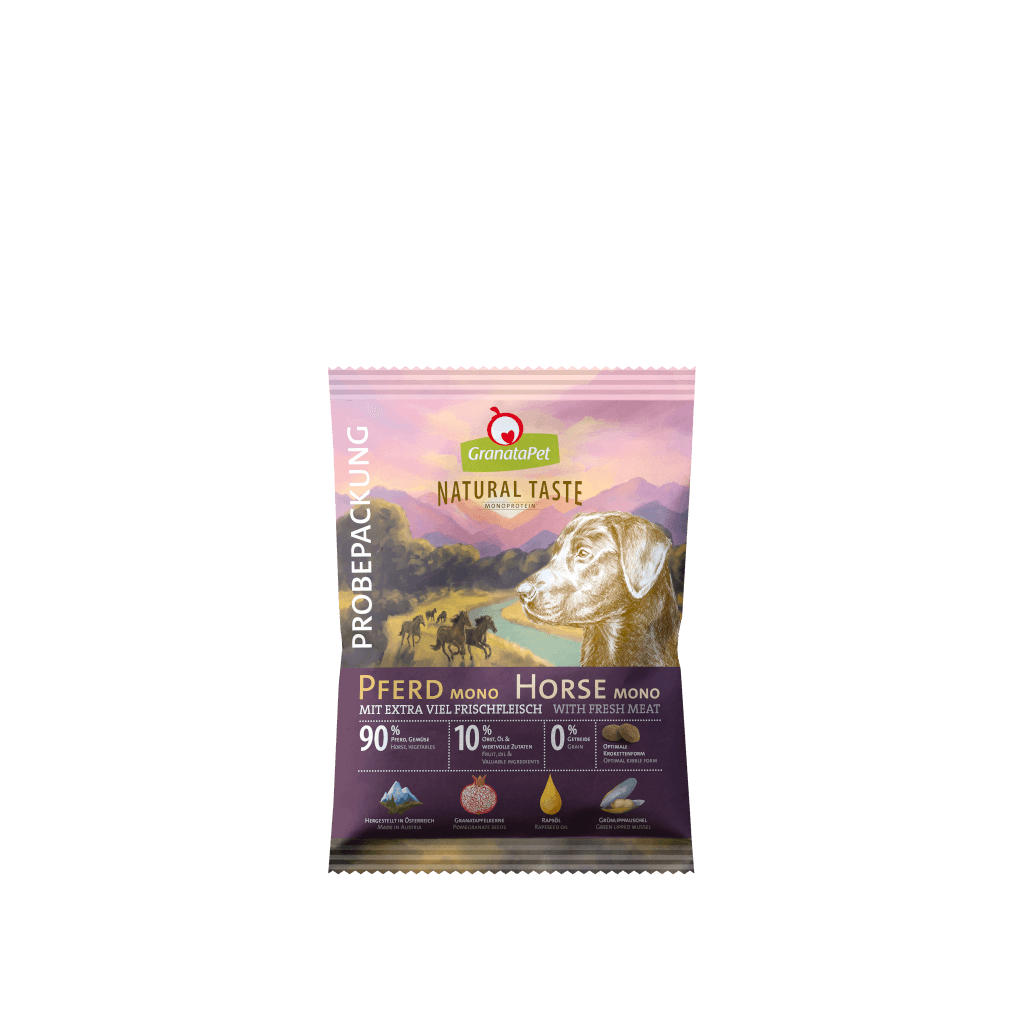 GranataPet Hund - Proben Natural Taste Pferd Mono 80 g - Hauptbild