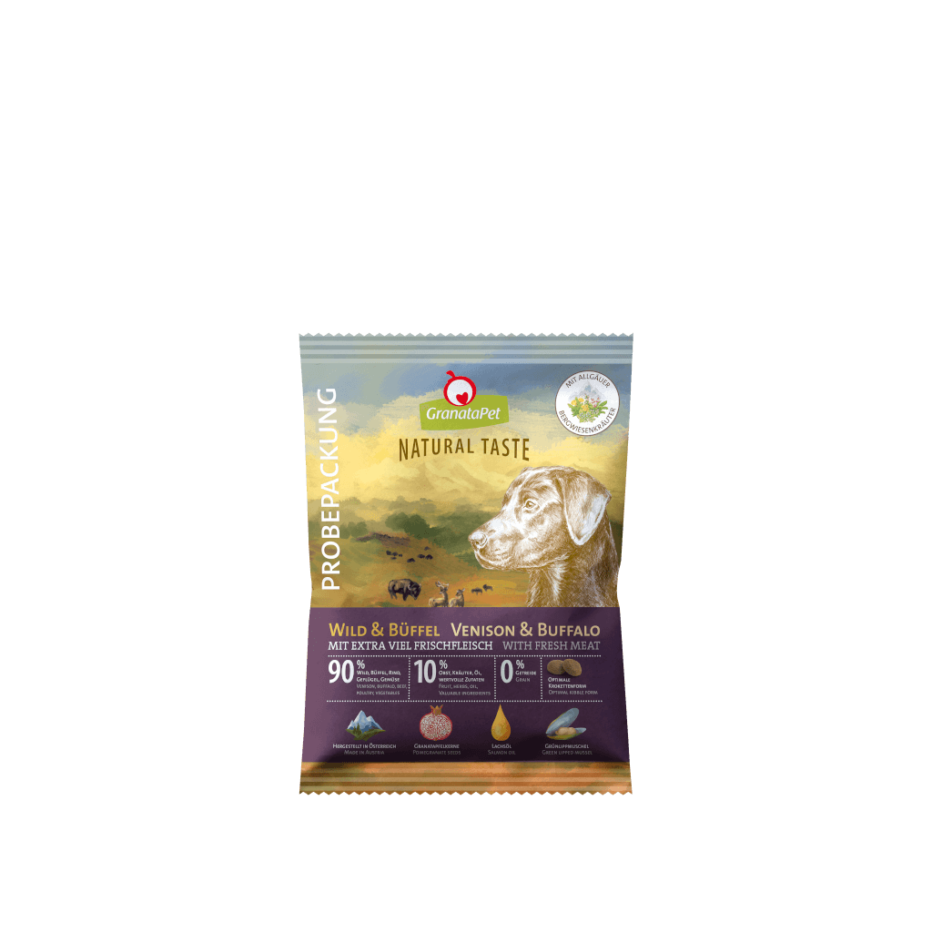 GranataPet Hund - Proben Natural Taste Wild & Büffel 80 g - Hauptbild