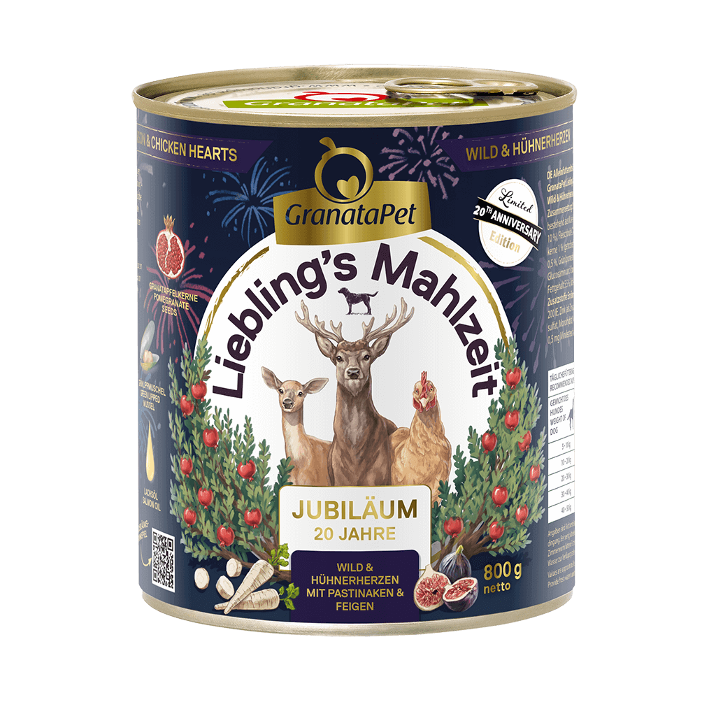 Jubiläumsedition - Wild & Hühnerherzen mit Pastinake, Feige und Lachsöl Jubiläumsedition - Wild & Hühnerherzen mit Pastinake, Feige und Lachsöl