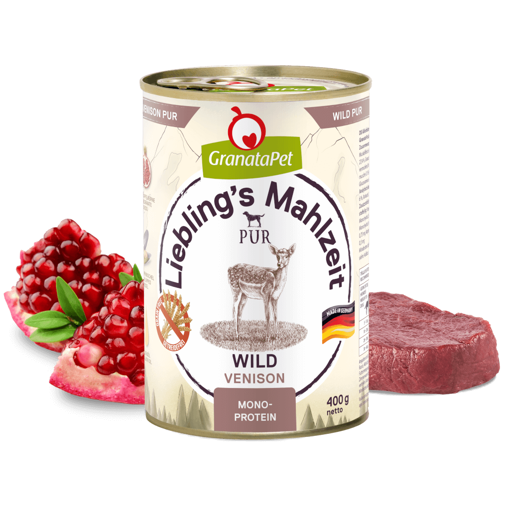 Liebling's Mahlzeit mit Wild, Zutatenillustration Liebling's Mahlzeit mit Wild, Zutatenillustration